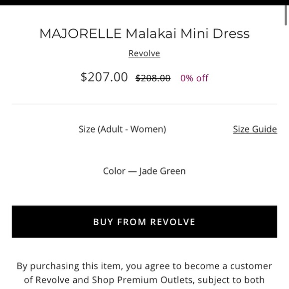 Revolve Majorelle Malakai Dress! - Picture 5 of 5